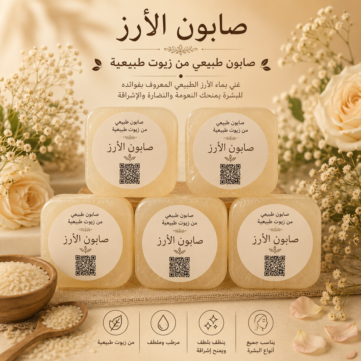 Rice soap