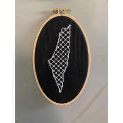 embroidery palestine map